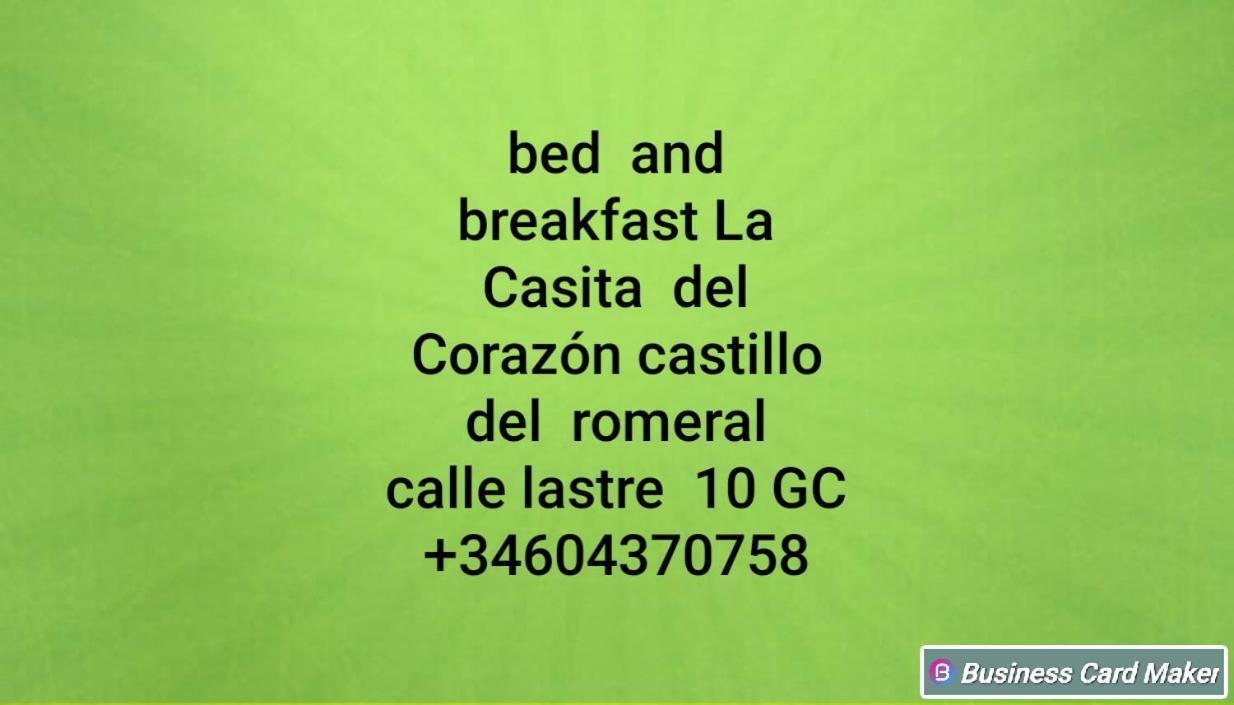 La Casita Del Corazon Castillo del Romeral Exterior foto